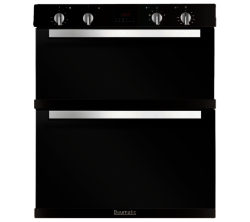 BAUMATIC  BO796.5BL Electric Built-under Double Oven - Black